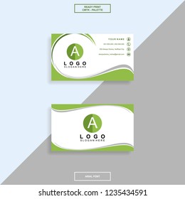 Green business card design