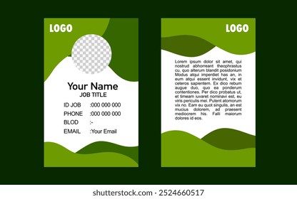 Green Business Card And Flyer Template Design