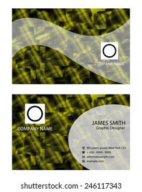 Green Business Card Template 