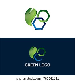 Green Business Icon and Logo - Vector Illustration
