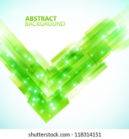 Green Business Technology Background. Vector illustration for your business presentations.