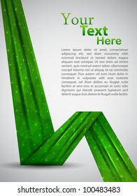 green business template. vector illustration
