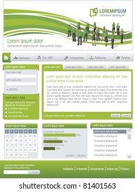 Green business website Template