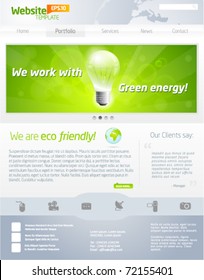 Green business website template payout