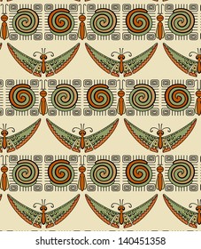 green butterflies with horizontal pattern -seamless