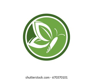 Green Butterfly Logo