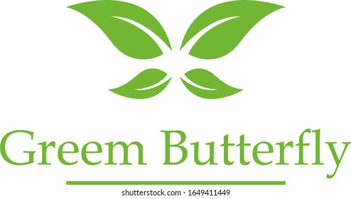 Green butterfly, you can edit it and make this your logo