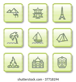 Green button with icon 22