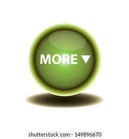 green button more design. vector illustration