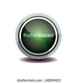 green button references. vector illustration.
