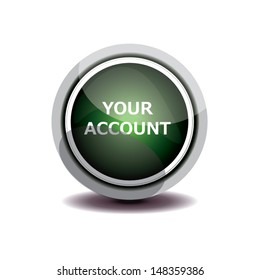 green button with your account. vector illustration.