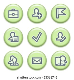 Green buttons with icons 1