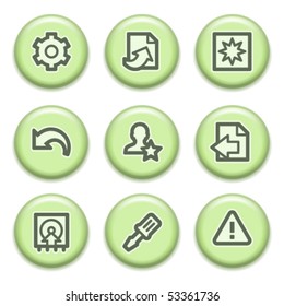Green buttons with icons 7