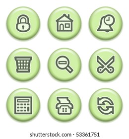Green buttons with icons 8