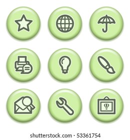 Green buttons with icons 9