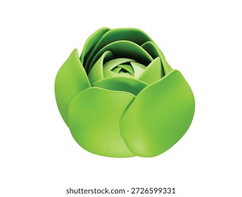 Green Cabbage icon 3d illustration render