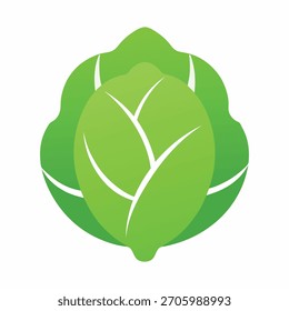 Icono verde de la col con los puntos destacados blancos en el fondo blanco
