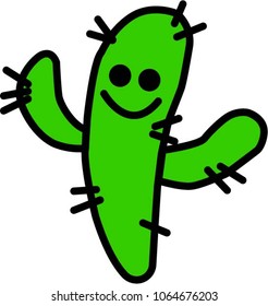Green cactus plant