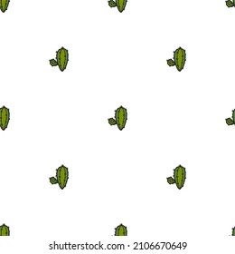 Green cactus. Seamless pattern with cactus. Vector illustration for designing clothes, decor, applying to fabric and paper