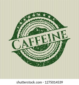 Green Caffeine distressed rubber grunge stamp