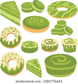 Green Cake with Boho Style