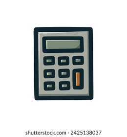 Green Calculator Icon Vector Illustration