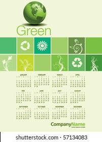 Green Calendar for 2011