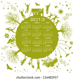 Green Calendar for 2013