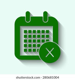 Green  Calendar Icon