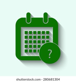 Green  Calendar Icon