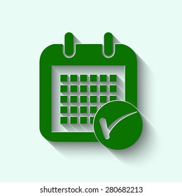green  Calendar Icon