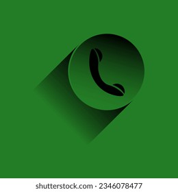 "Green call icon for friendly communication. Ideal for customer service, communication apps, or tech projects."