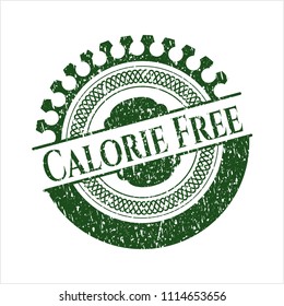 Green Calorie Free rubber grunge texture seal