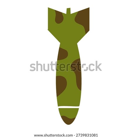 green camo explosive dropping from sky for battlefield destruction and combat operation