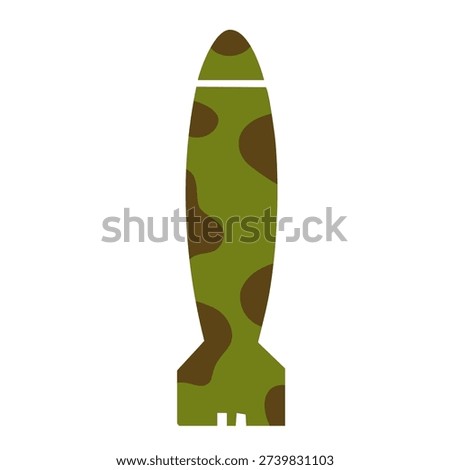green camo explosive weapon used for heavy destruction and aerial warfare operations