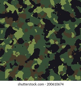 Green camo seamless texture vector