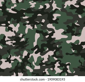 
Green camo texture army design repeat print vector illustration.