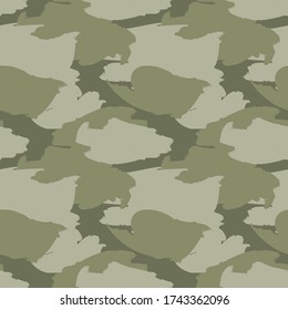 Green Camouflage abstract seamless pattern background suitable for fashion textiles, graphics