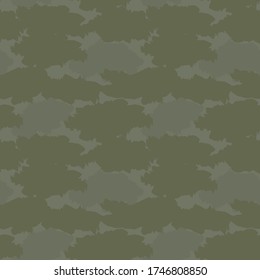 Green Camouflage abstract seamless pattern background suitable for fashion textiles, graphics