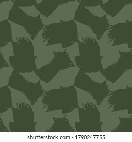 Camuflaje Verde fondo de patrón abstracto sin soldadura adecuado para textiles de moda, gráficos