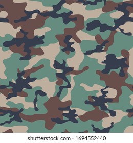 Green camouflage army texture. repeat print.