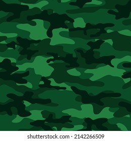 Green camouflage. Military pattern. Vector shape.