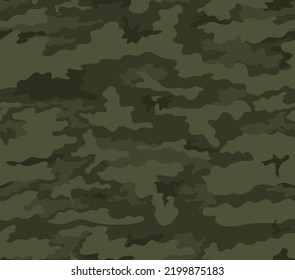 
Green camouflage pattern, army disguise background, shape vector texture.