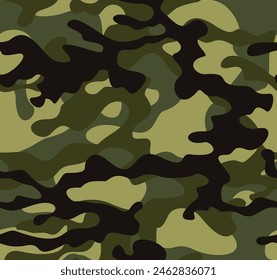 
Green camouflage pattern, military background, urban army print