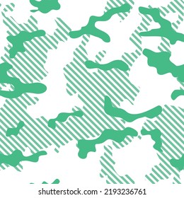 
Green camouflage seamless pattern digital texture for textile.
