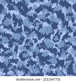 Green Camouflage Nahtlose Muster. Camouflage Man Blue wiederholt Militärische Vektorhintergründe. Schwarzer, nahtloser, grafischer Hintergrund der Mode. Green Seamless Digital Vectordesign.