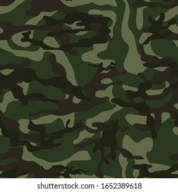 Textura transparente de camuflaje verde. Patrón de impresión textil de tela del ejército. Ilustración del vector