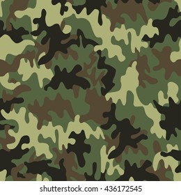 green Camouflage texture background vector illustrations