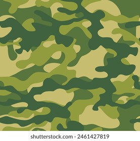 
green camouflage texture, summer background, modern pattern seamless illustration