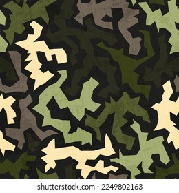 Green camouflage. Vector seamless texture